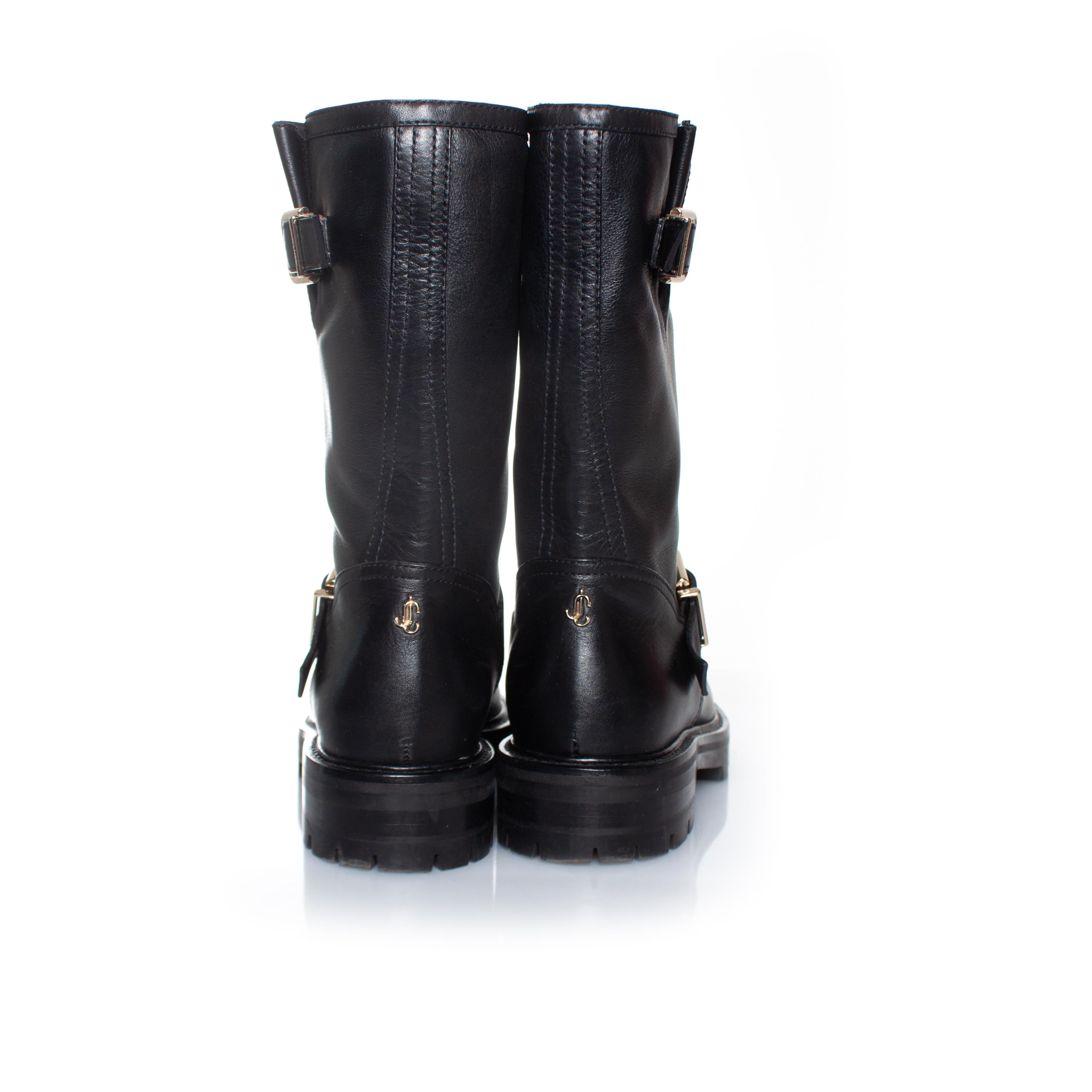 Jimmy Choo, Biker 2 leather boots For Sale 1