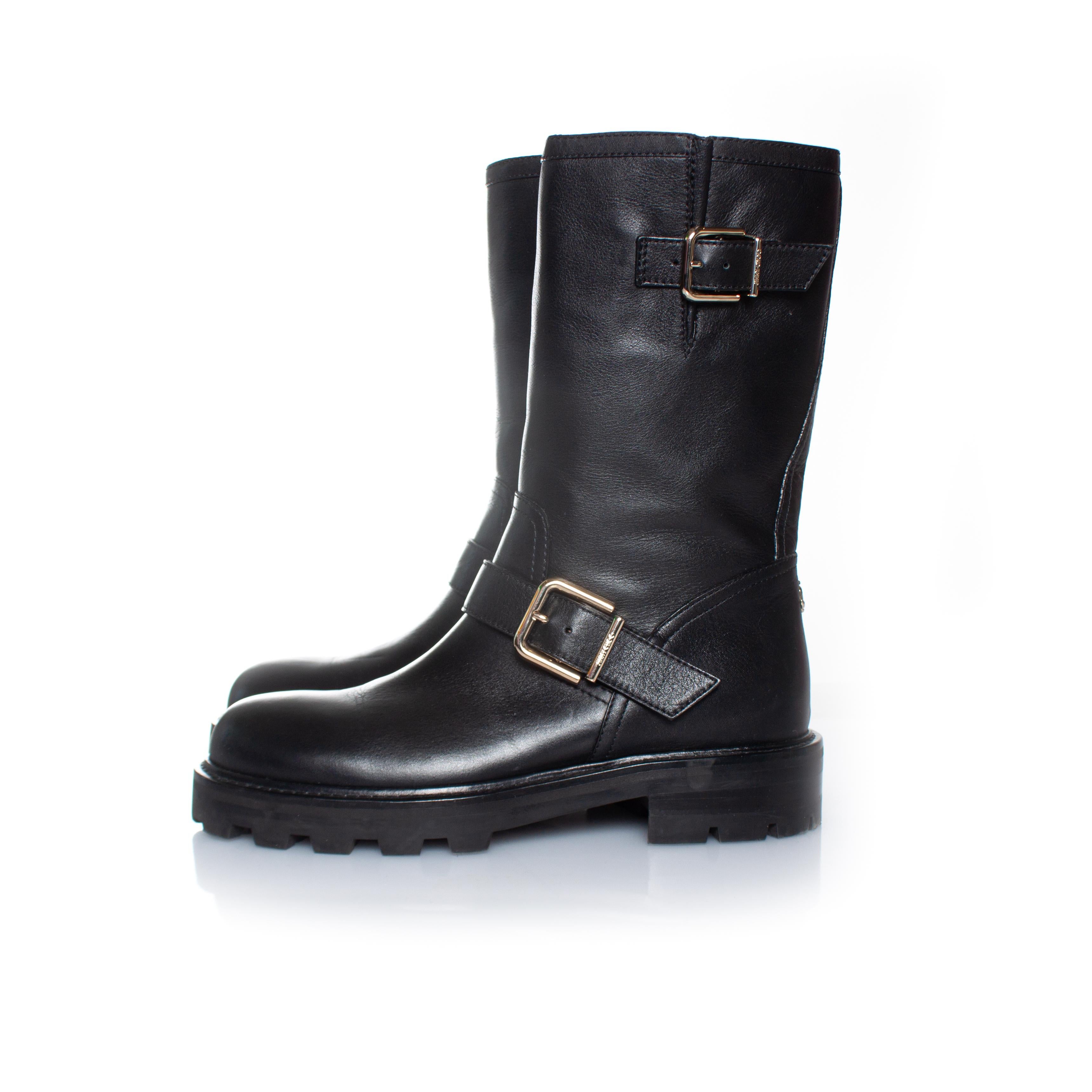 Jimmy Choo, Biker 2 leather boots For Sale 2
