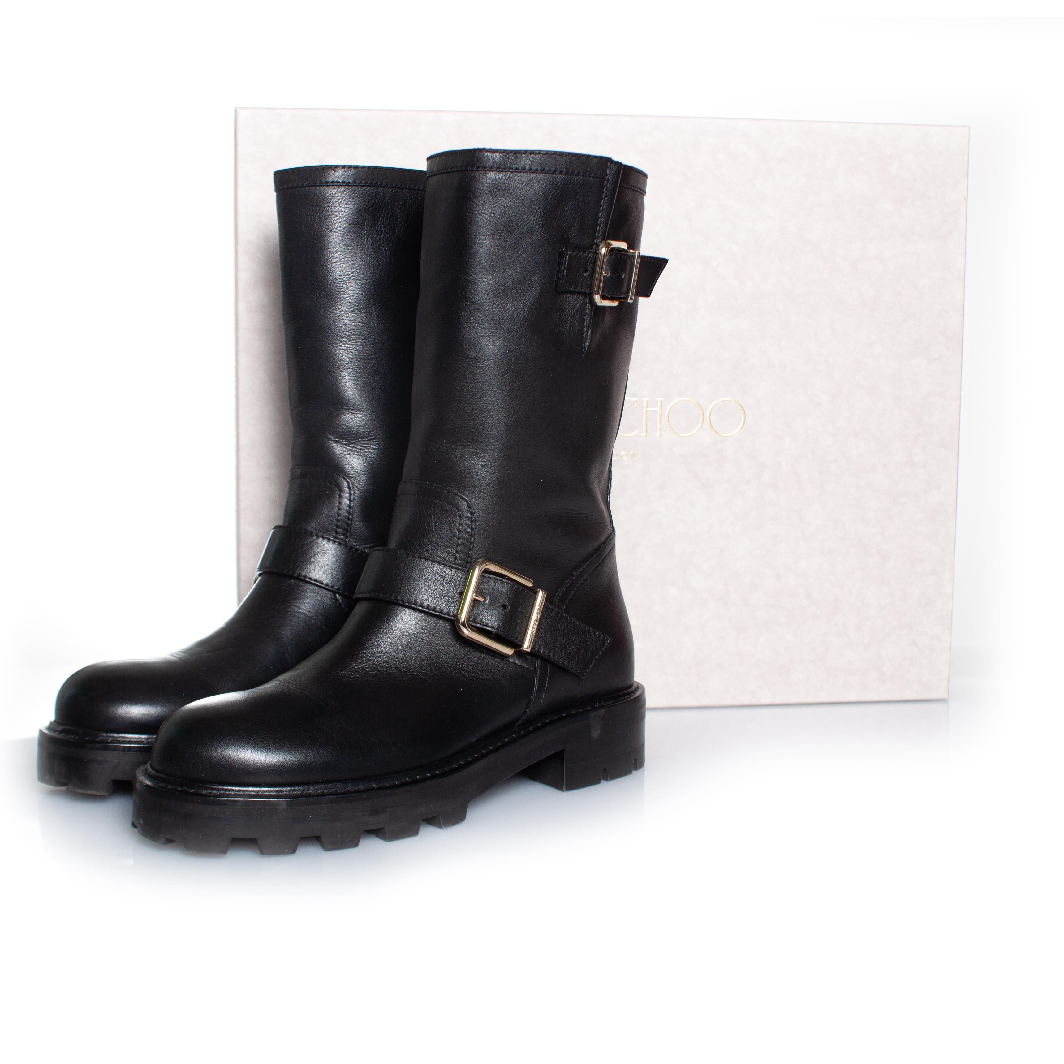 Jimmy Choo, Biker 2 leather boots For Sale 3