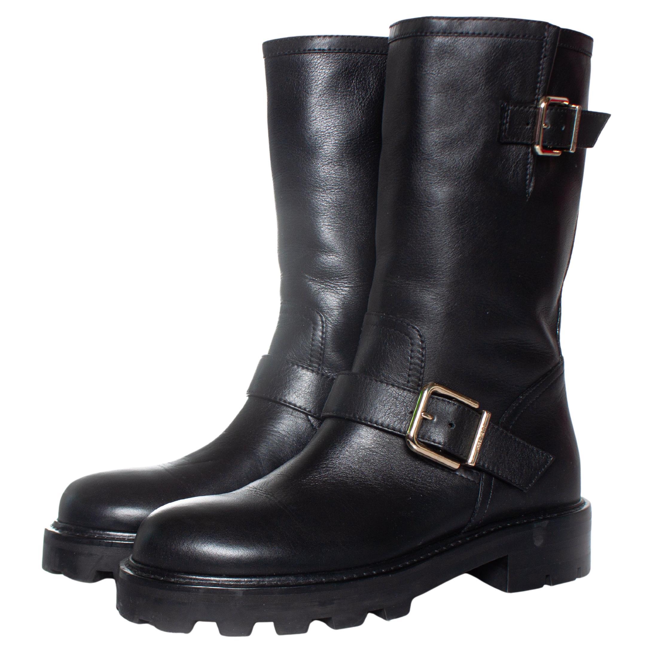 Jimmy Choo, Biker 2 leather boots For Sale