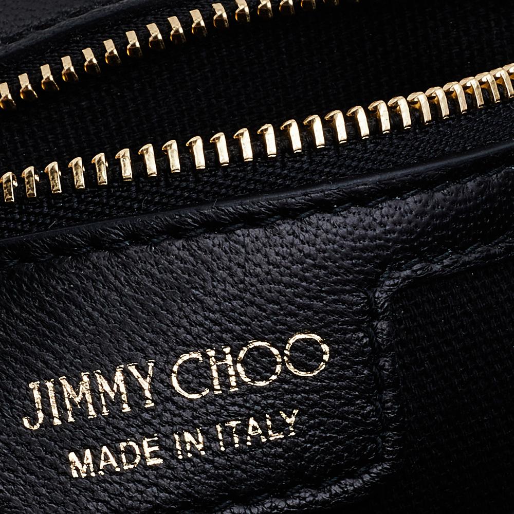 Women's Jimmy Choo Black/Beige Lace And Suede Mini Ruby Crossbody Bag