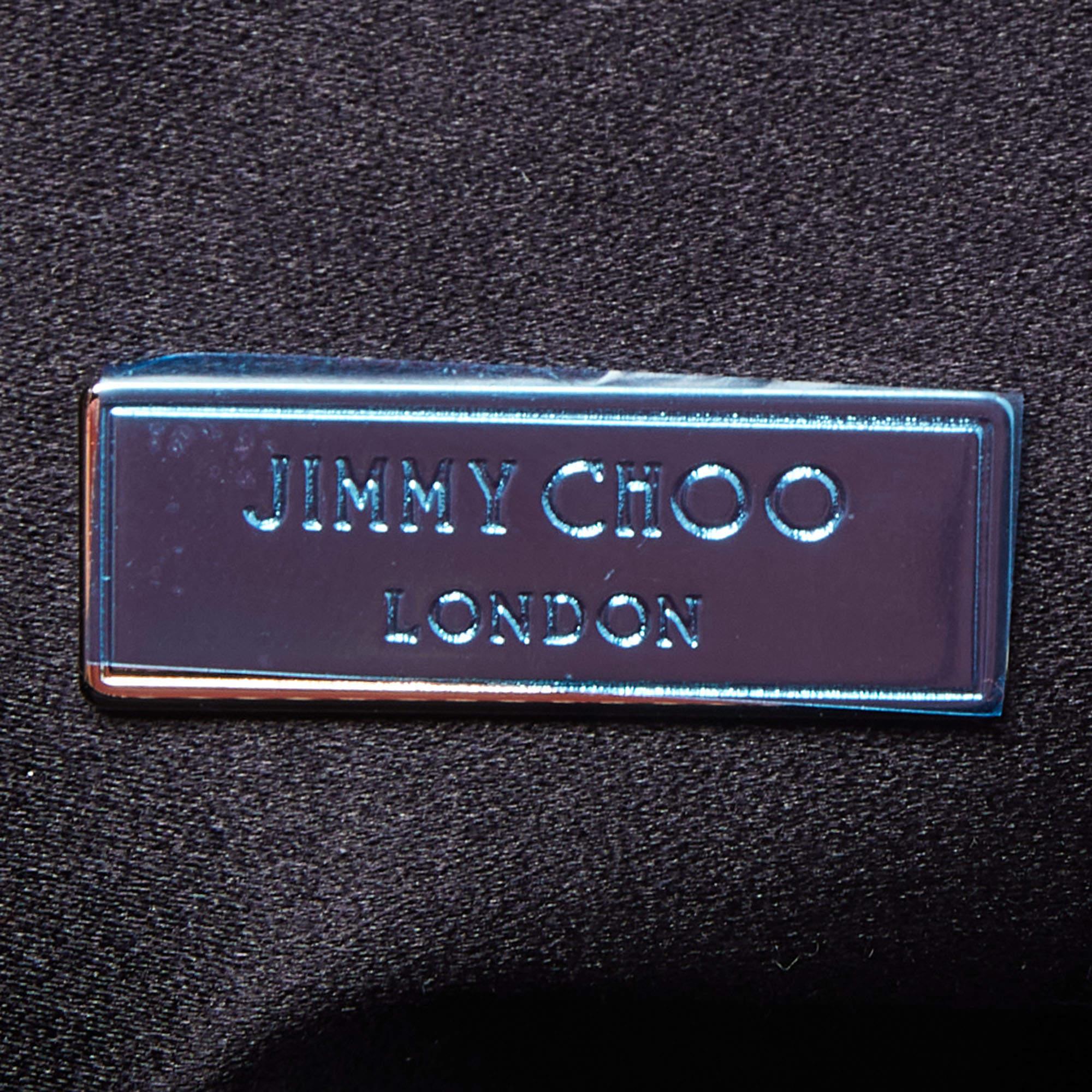 Jimmy Choo Black/Blue Lurex Callie Clutch Bag 3