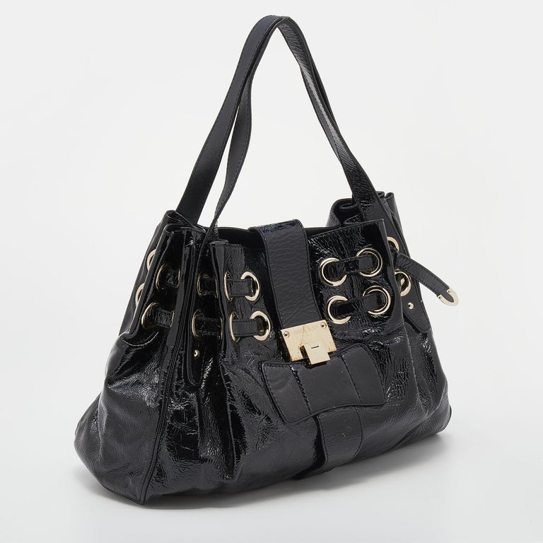Tiny Tote Crinkled Patent Alter