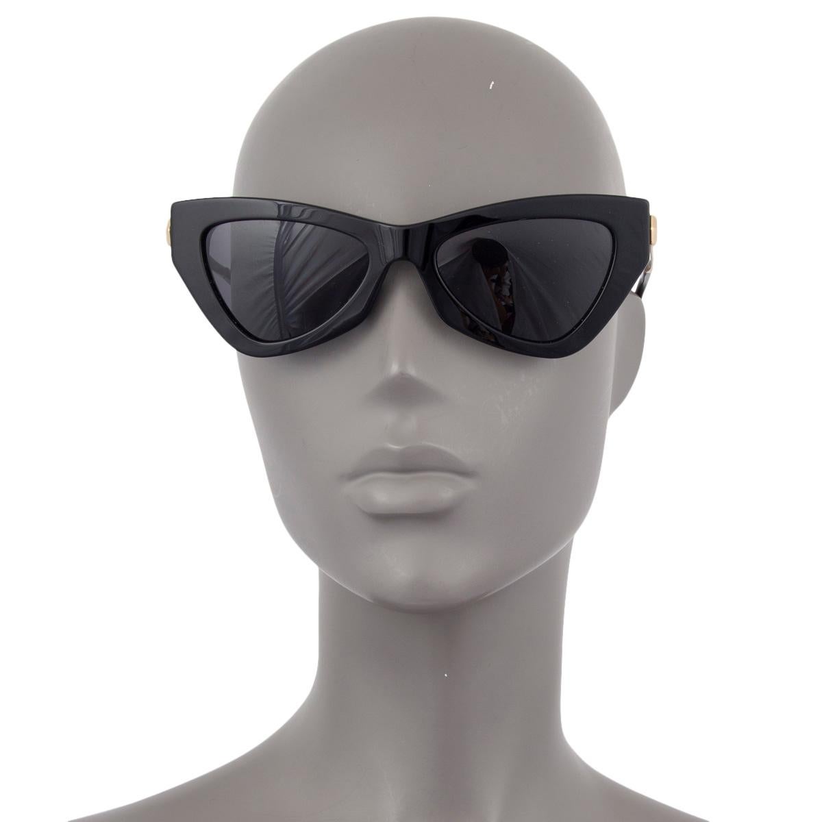 Black JIMMY CHOO black DONNA/S Cat-Eye Sunglasses 807IR For Sale