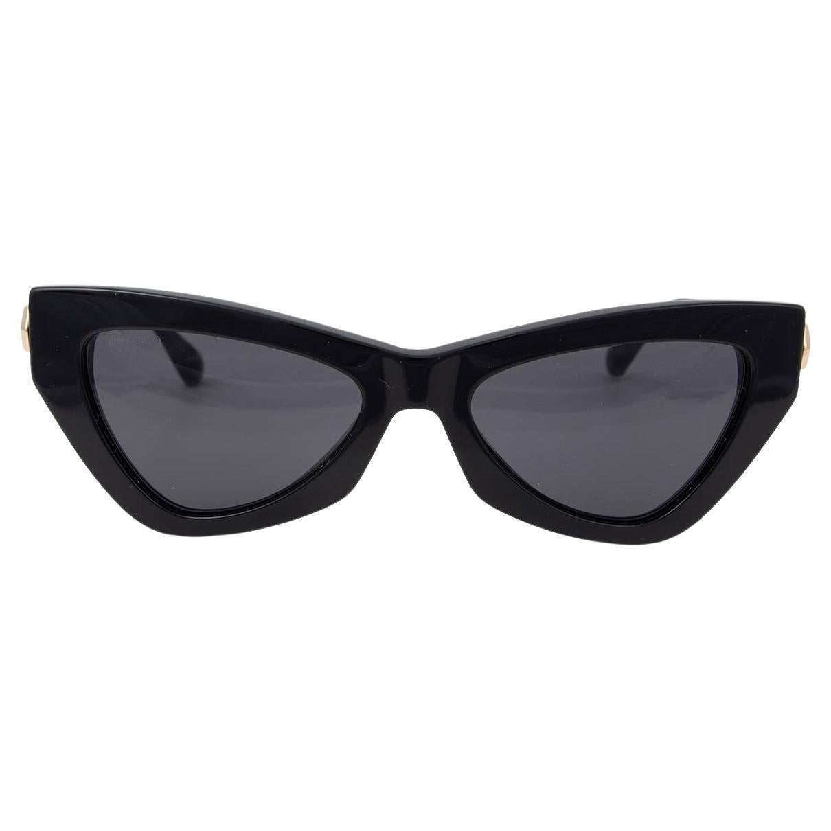 JIMMY CHOO black DONNA/S Cat-Eye Sunglasses 807IR For Sale