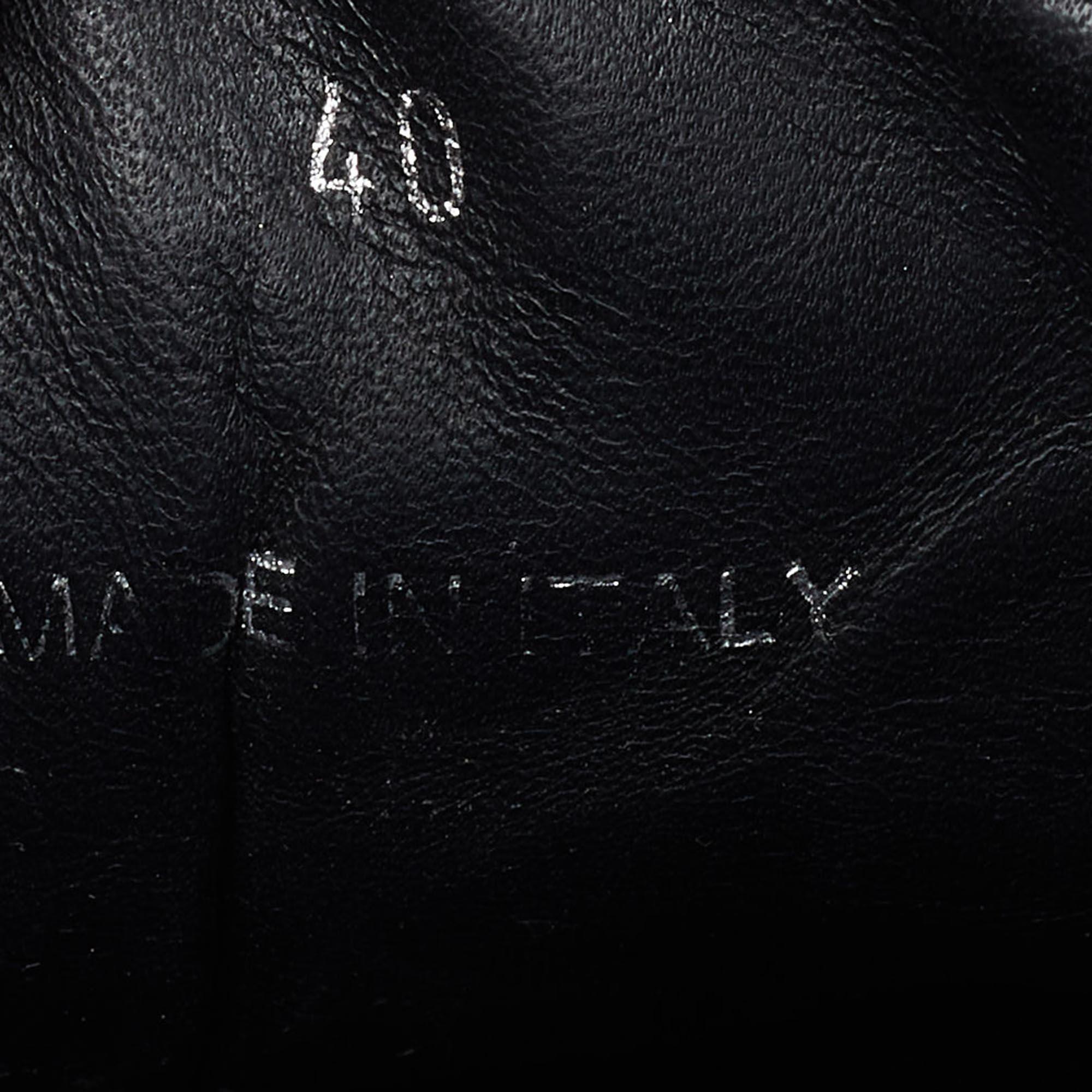 Jimmy Choo Black Glitter and Velvet Raine Sneakers Size 40 4