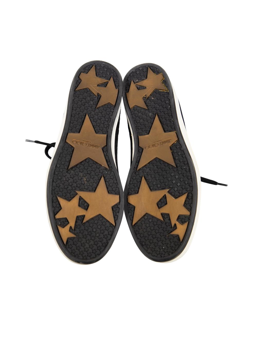 Jimmy Choo Schwarz Glitter Miami Turnschuhe Größe IT 36 Damen im Angebot