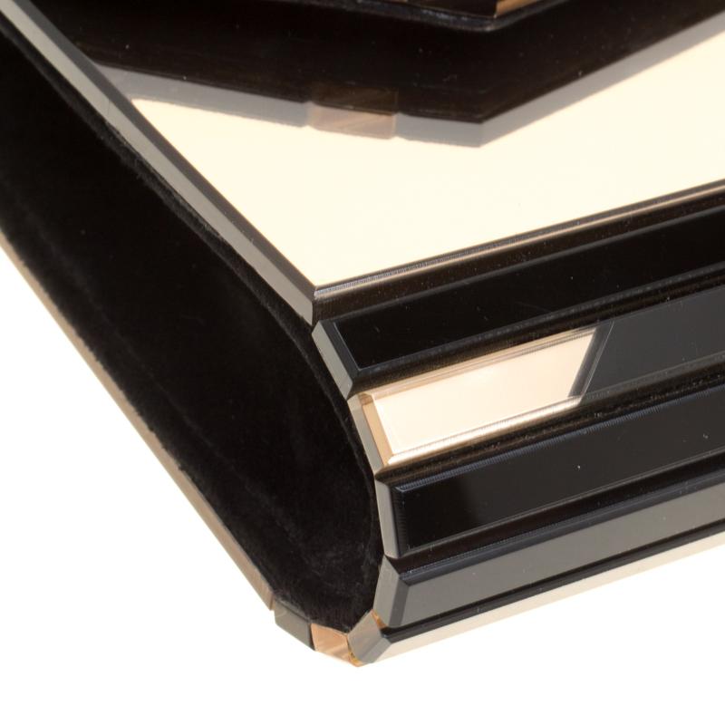 Women's Jimmy Choo Black/Gold Acrylic Candy Clutch Bag