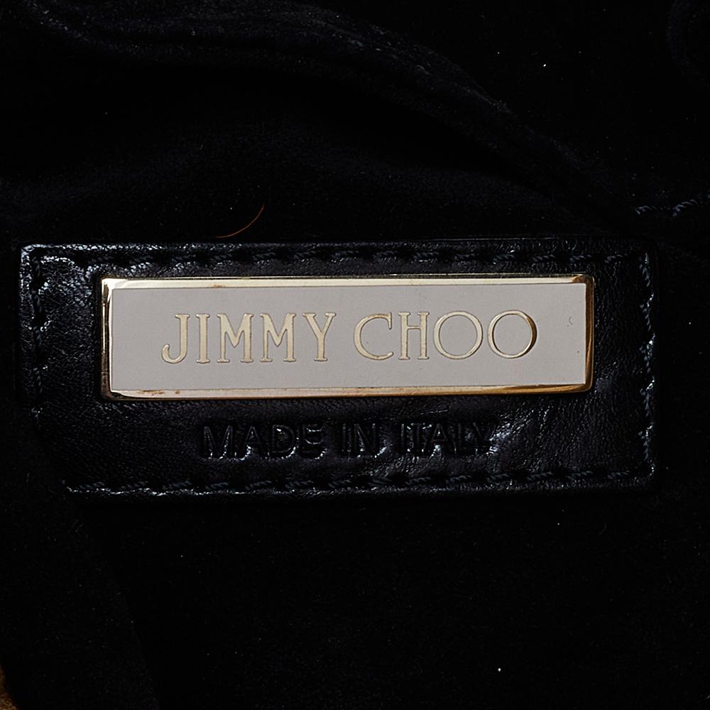 Jimmy Choo Black Leather and Suede Mona Tote 6