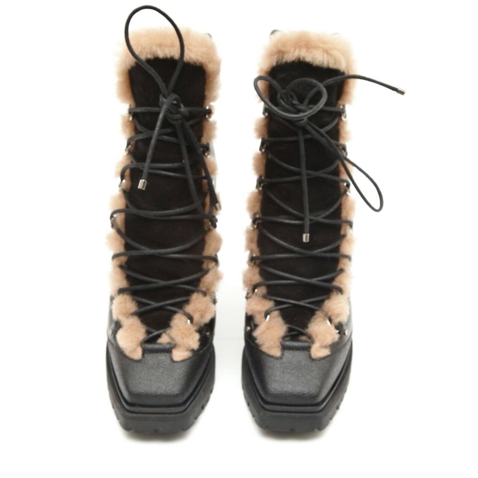 jimmy choo lace up boots