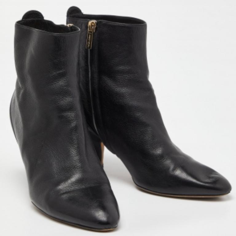 Donna Jimmy Choo, stivali alla caviglia in pelle nera taglia 38 in vendita