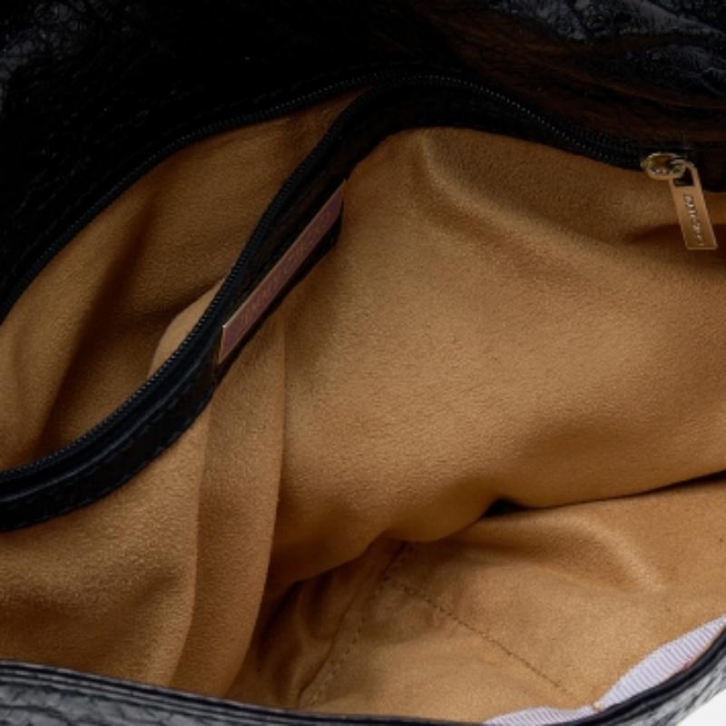 This Jimmy Choo Ayse bag has a black leather exterior contrasted beautifully with gold-tone hardware. The interior is lined with Alcantara and sized to comfortably hold your day's requirements.