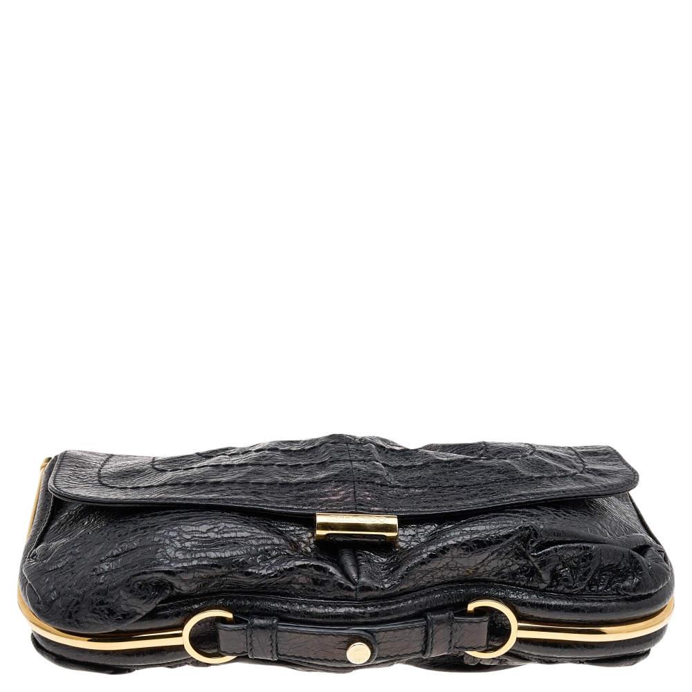 Jimmy Choo Black Leather Ayse Shoulder Bag In Good Condition For Sale In Dubai, Al Qouz 2