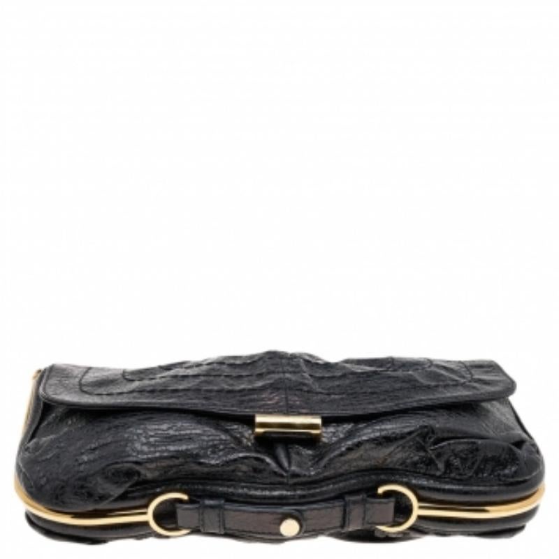 Jimmy Choo Black Leather Ayse Shoulder Bag For Sale 1
