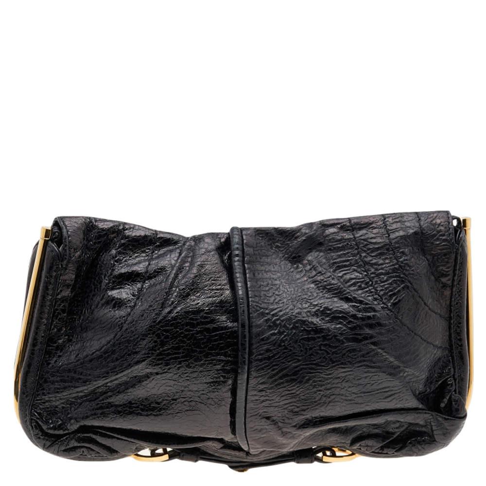 Jimmy Choo Black Leather Ayse Shoulder Bag For Sale 5