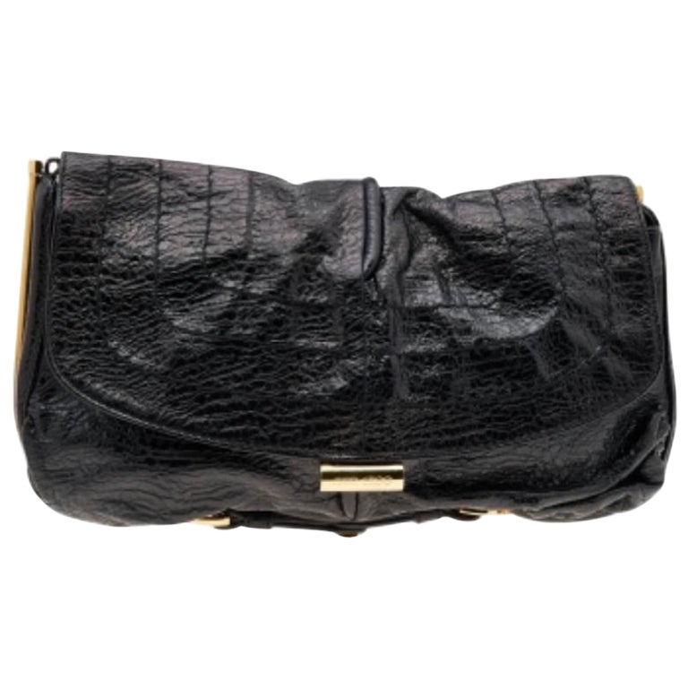 Jimmy Choo Black Leather Ayse Shoulder Bag