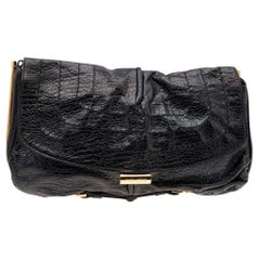 Jimmy Choo Black Leather Ayse Shoulder Bag