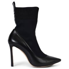 JIMMY Choo - Stivaletti BRANDON 100 in pelle nera - Scarpe 36.5