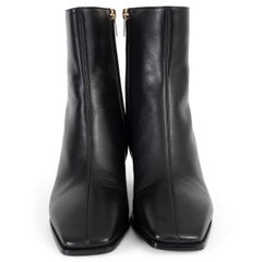 JIMMY CHOO cuero negro BRYELLE BLOCK HEEL Botines Zapatos 38.5