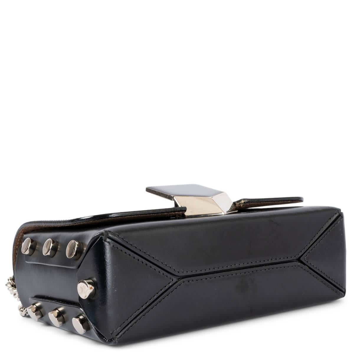 Black JIMMY CHOO black leather LOCKETT PETITE Shoulder Bag For Sale