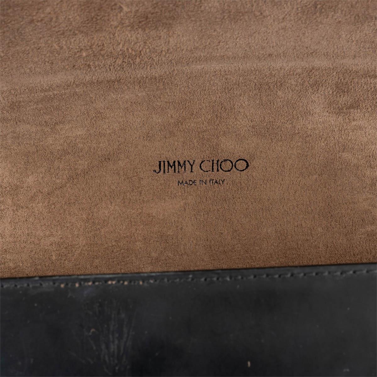 JIMMY CHOO black leather LOCKETT PETITE Shoulder Bag For Sale 3
