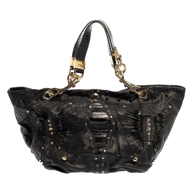 Jimmy Choo Black Leather Lohla Jane Tote For Sale at 1stDibs | jimmy choo  black purse