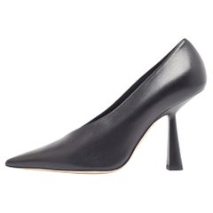 Jimmy Choo Black Leather Maryanne Pumps Size 37