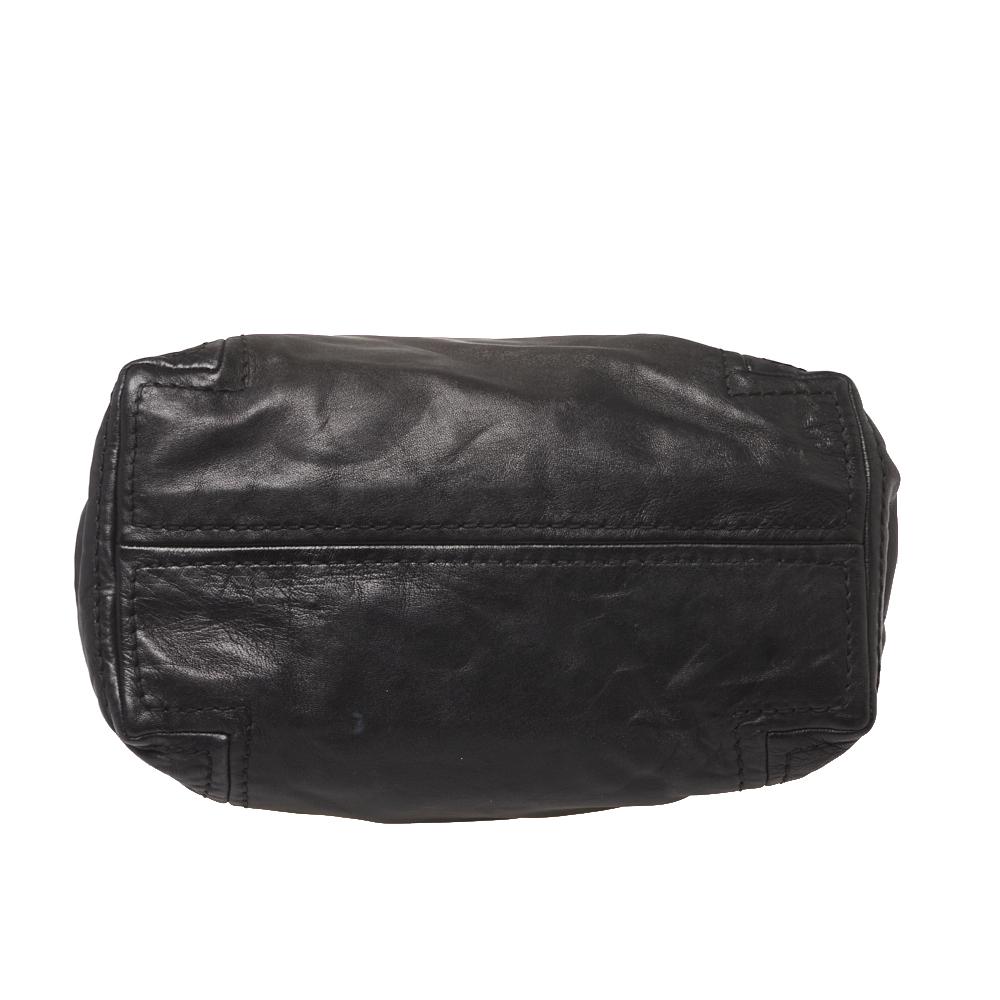 Jimmy Choo Saba Hobo aus schwarzem Leder 1