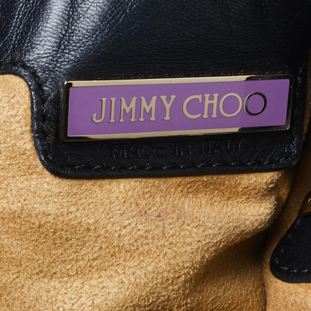 Jimmy Choo Saba Hobo aus schwarzem Leder 3