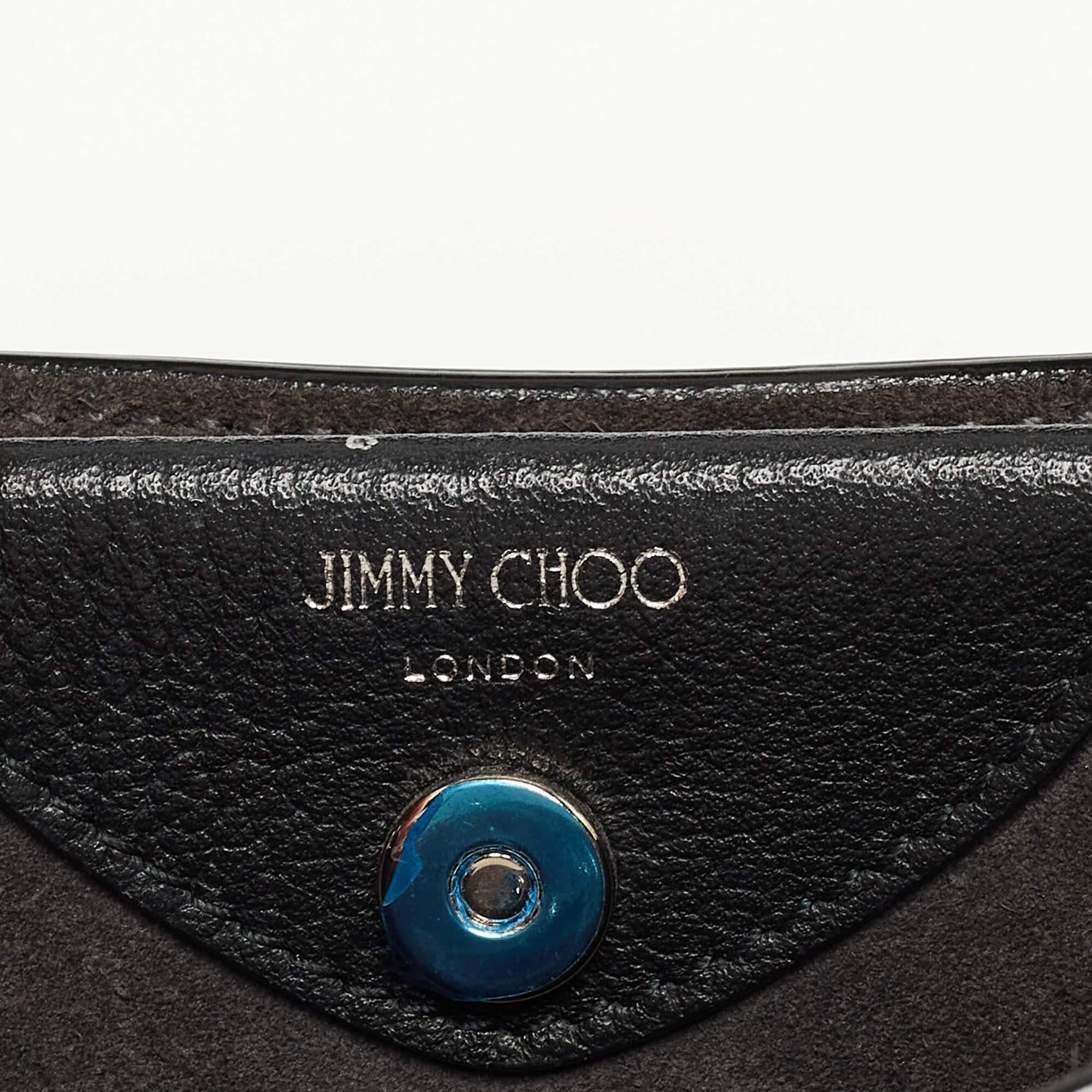 Jimmy Choo Black Leather Mini Varenne Top Handle Bag 7