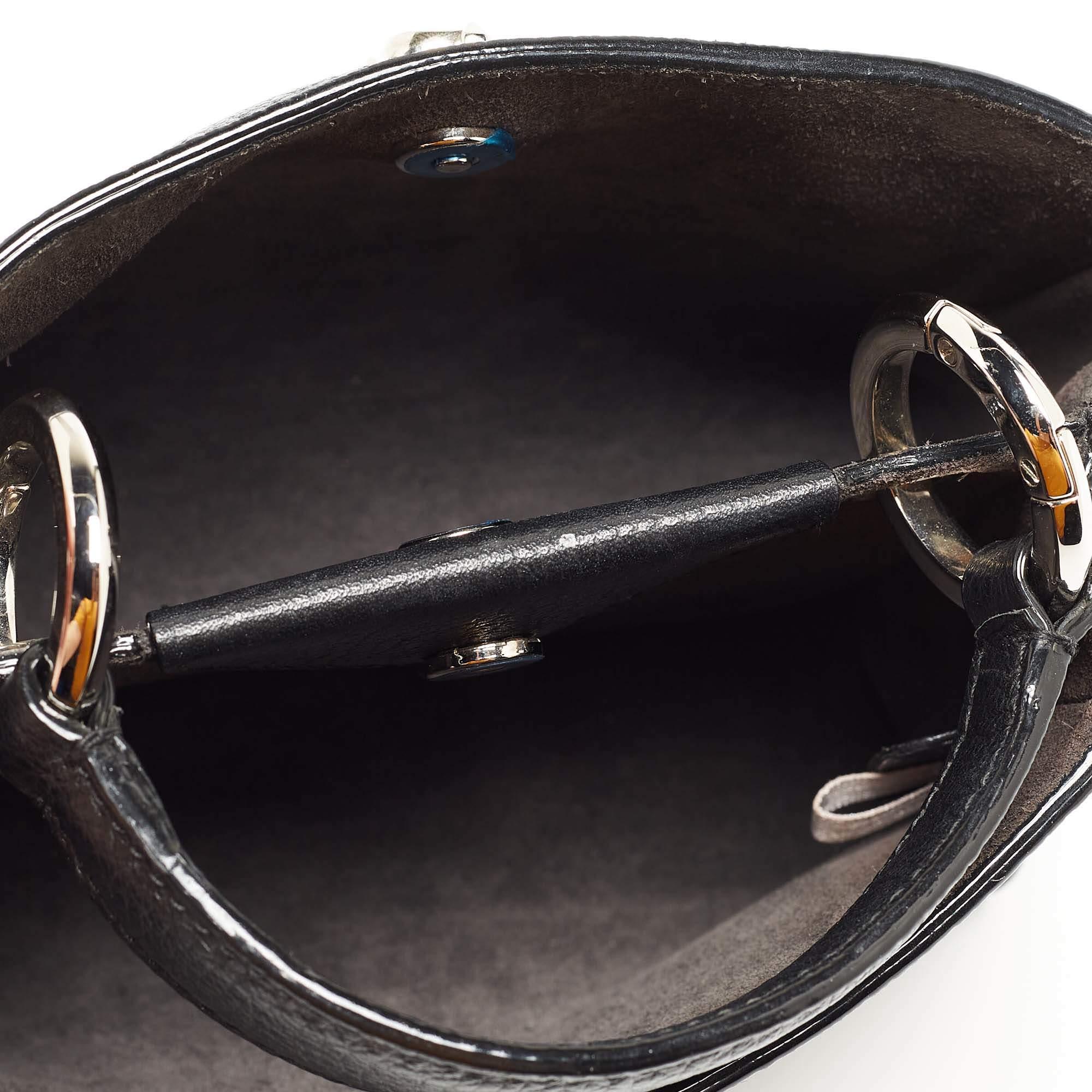 Jimmy Choo Black Leather Mini Varenne Top Handle Bag 5