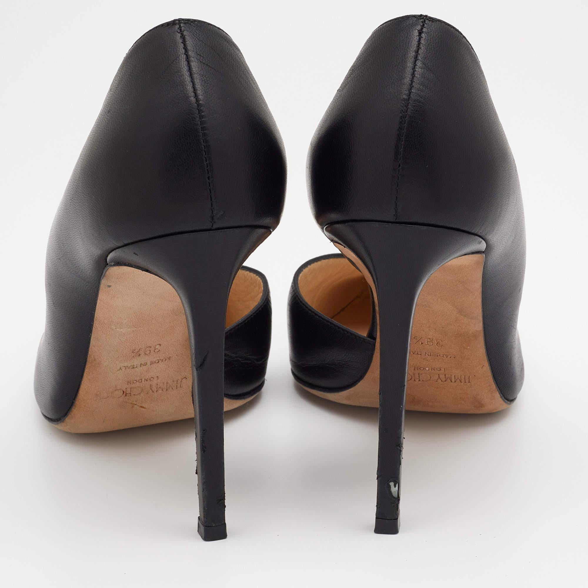 Donna Jimmy Choo - Pumps a punta in pelle nera - misura 39,5