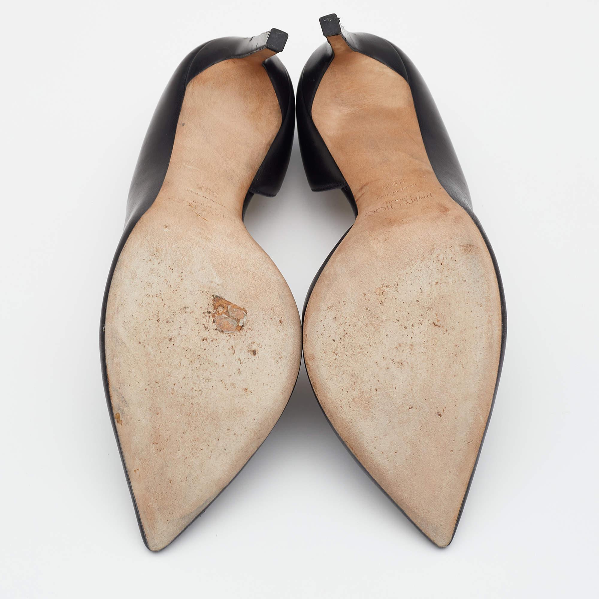 Jimmy Choo - Pumps a punta in pelle nera - misura 39,5 1