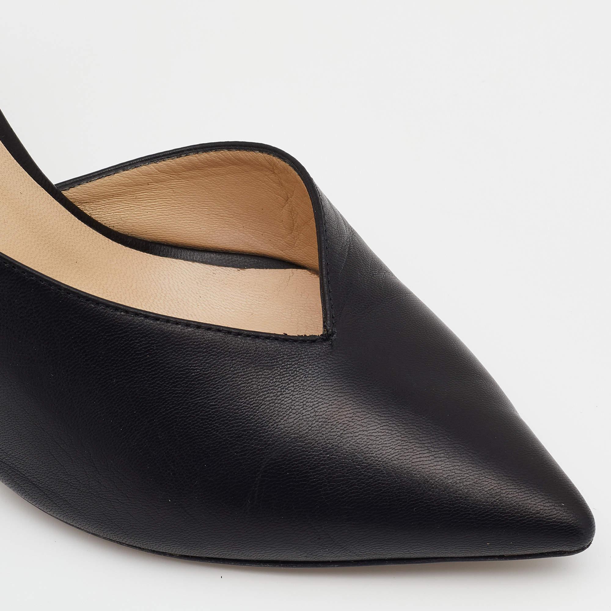 Jimmy Choo - Pumps a punta in pelle nera - misura 39,5 2