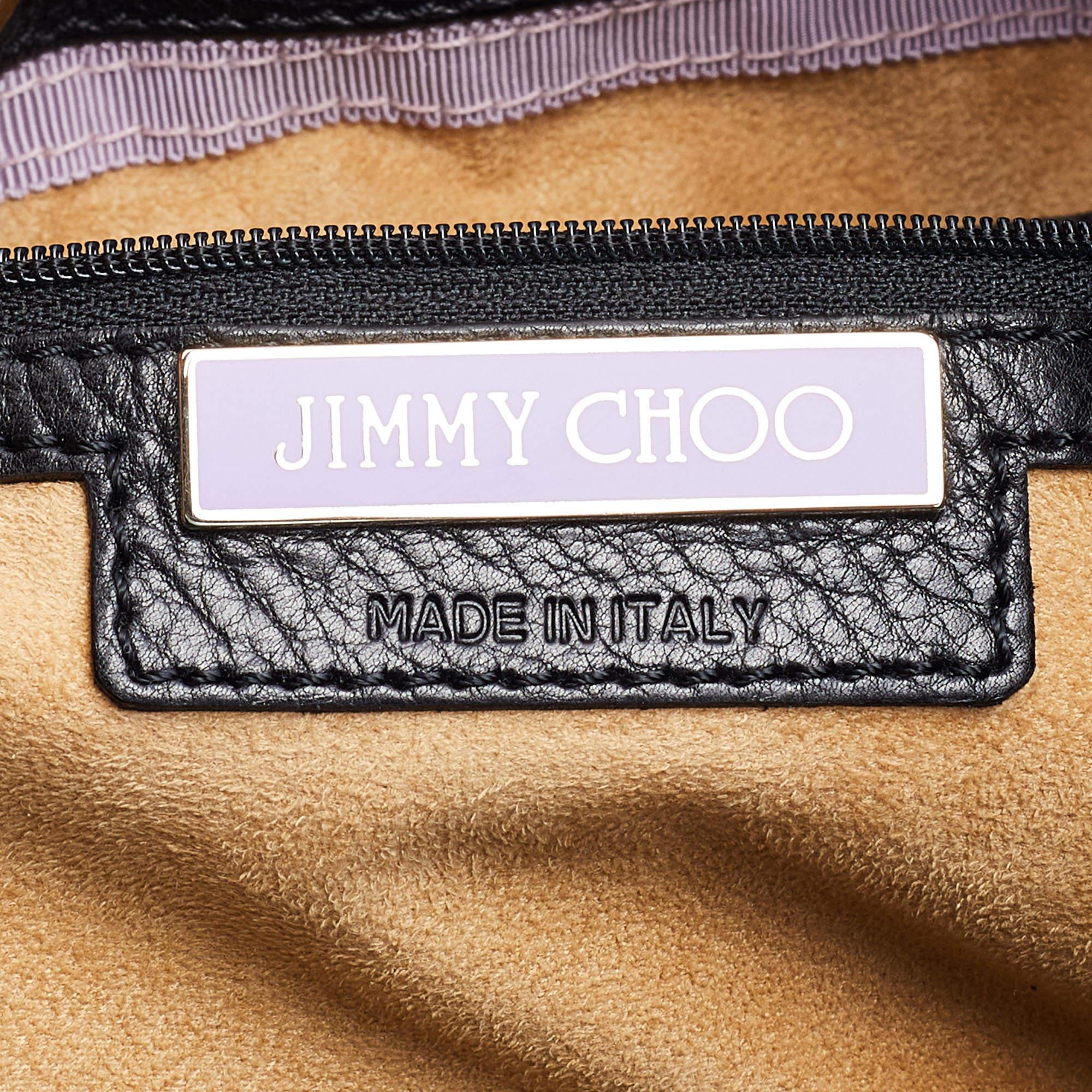 Jimmy Choo Black Leather Ramona Shoulder Bag 5