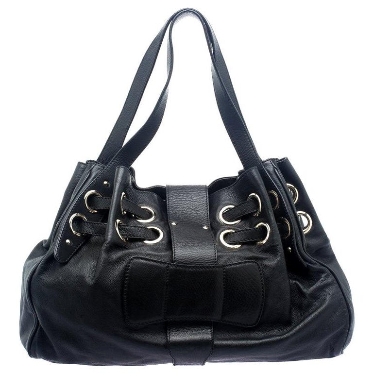 Jimmy Choo Black Leather Riki Tote For Sale at 1stDibs