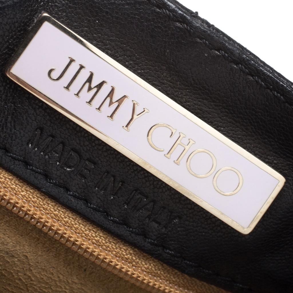 Jimmy Choo Black Leather Studded Crossbody Bag 4