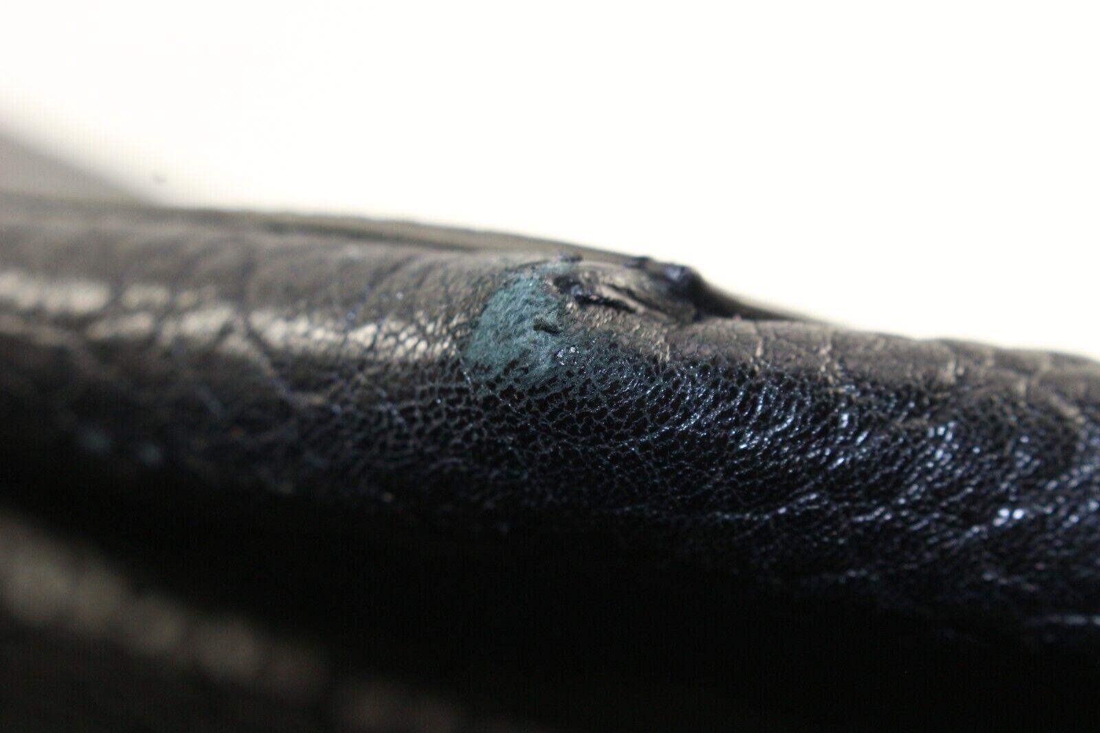 JIMMY CHOO Black Leather Studded Tote Spike Grommet Rivet 4JC1220K For Sale 3
