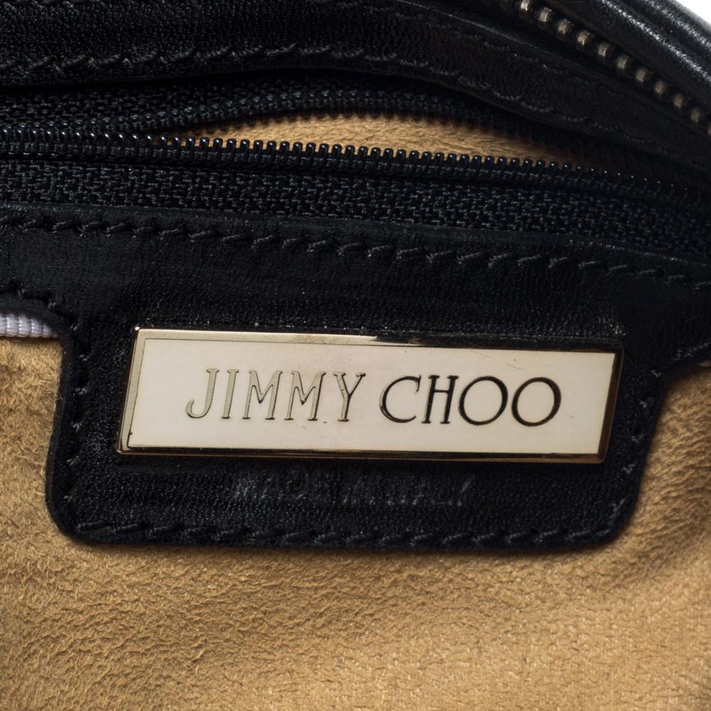 Jimmy Choo Black Leather Tassel Clutch 2