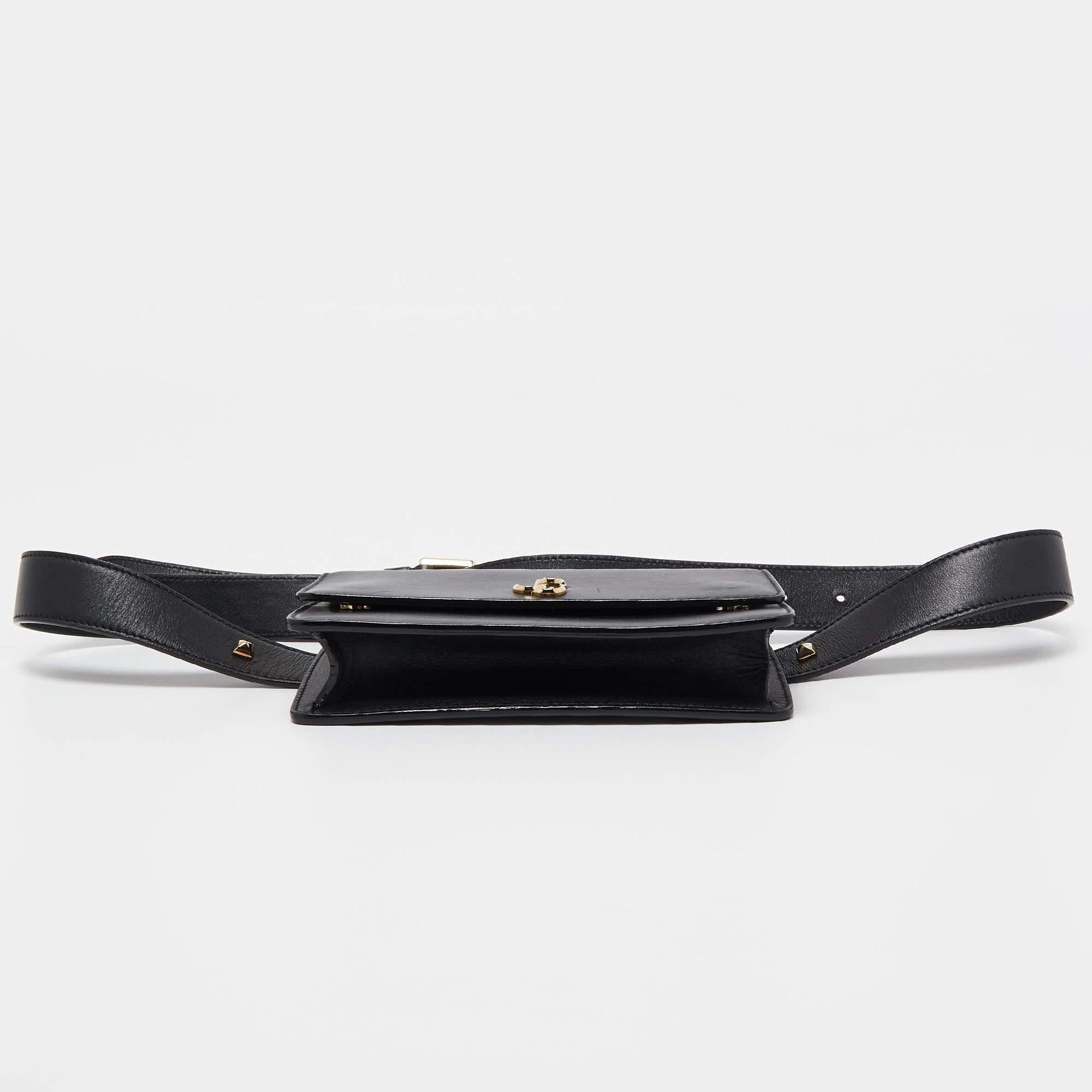 Jimmy Choo Black Leather Varenne Belt Bag 6