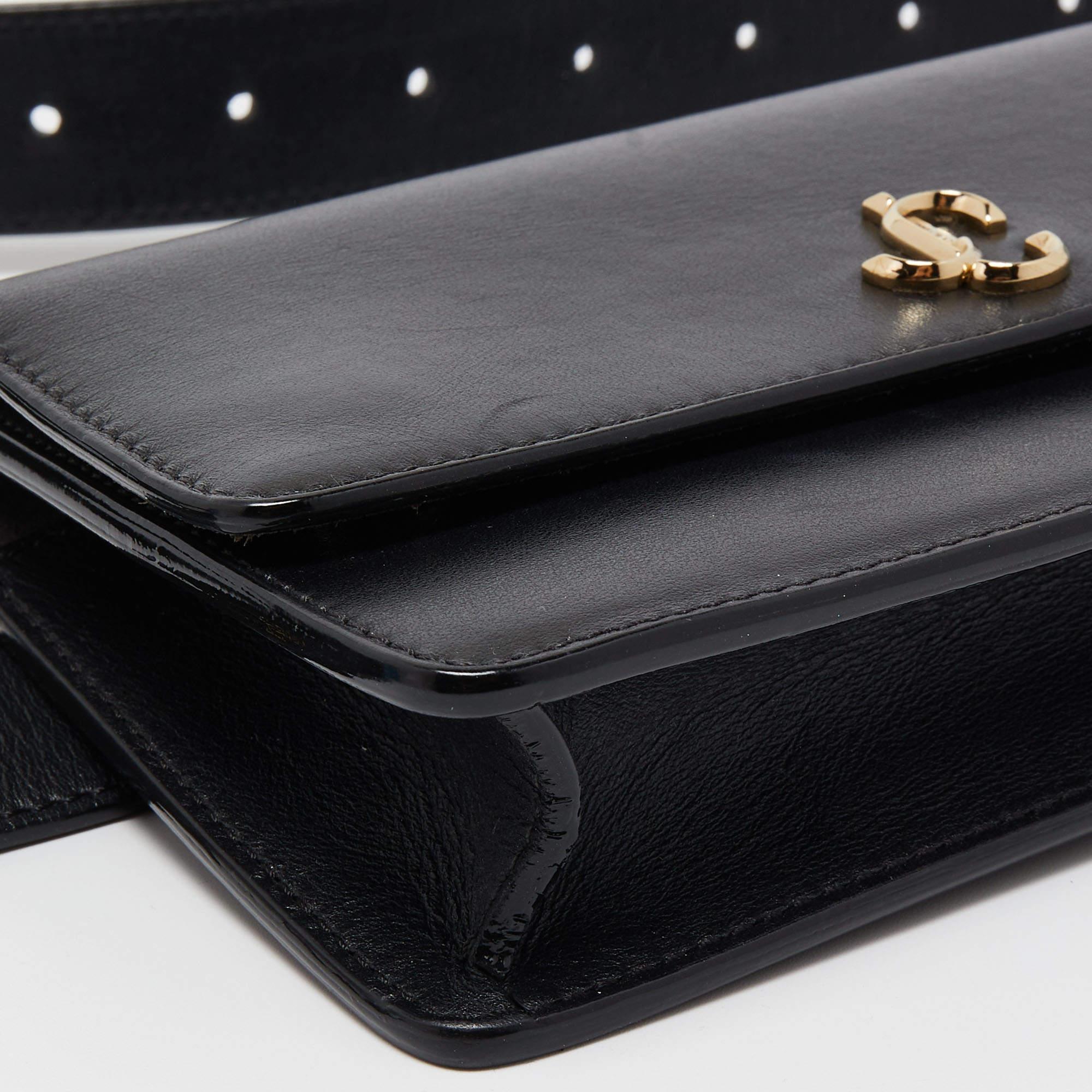 Jimmy Choo Black Leather Varenne Belt Bag 1
