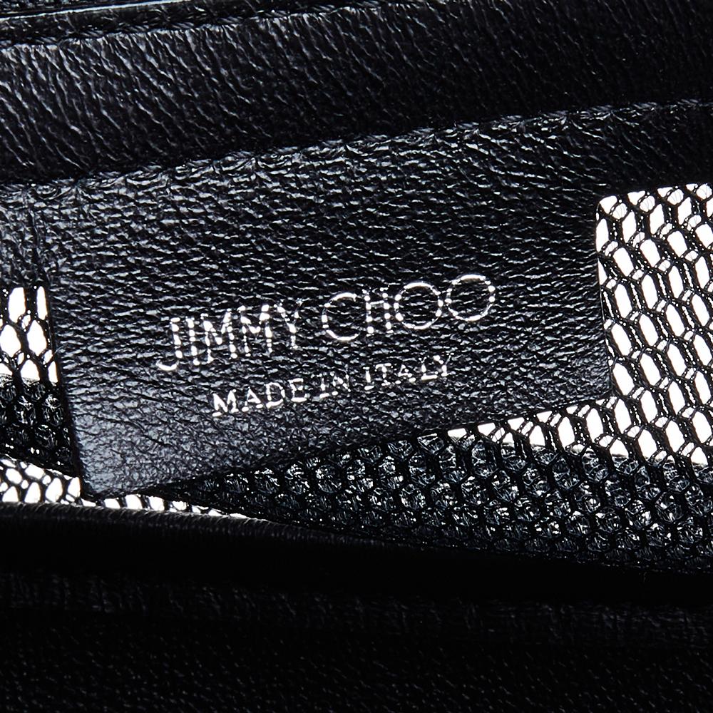 Jimmy Choo Black Mesh And Leather Faye Belt Bag 1