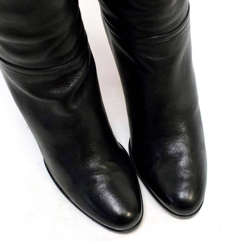 Jimmy Choo Black Over the Knee Heeled Boots Size 36 1