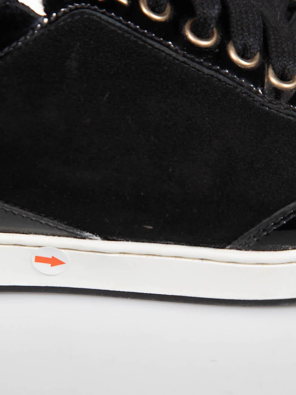 Jimmy Choo, scarpe da ginnastica nere con lacci, taglia IT 35,5 in vendita 5