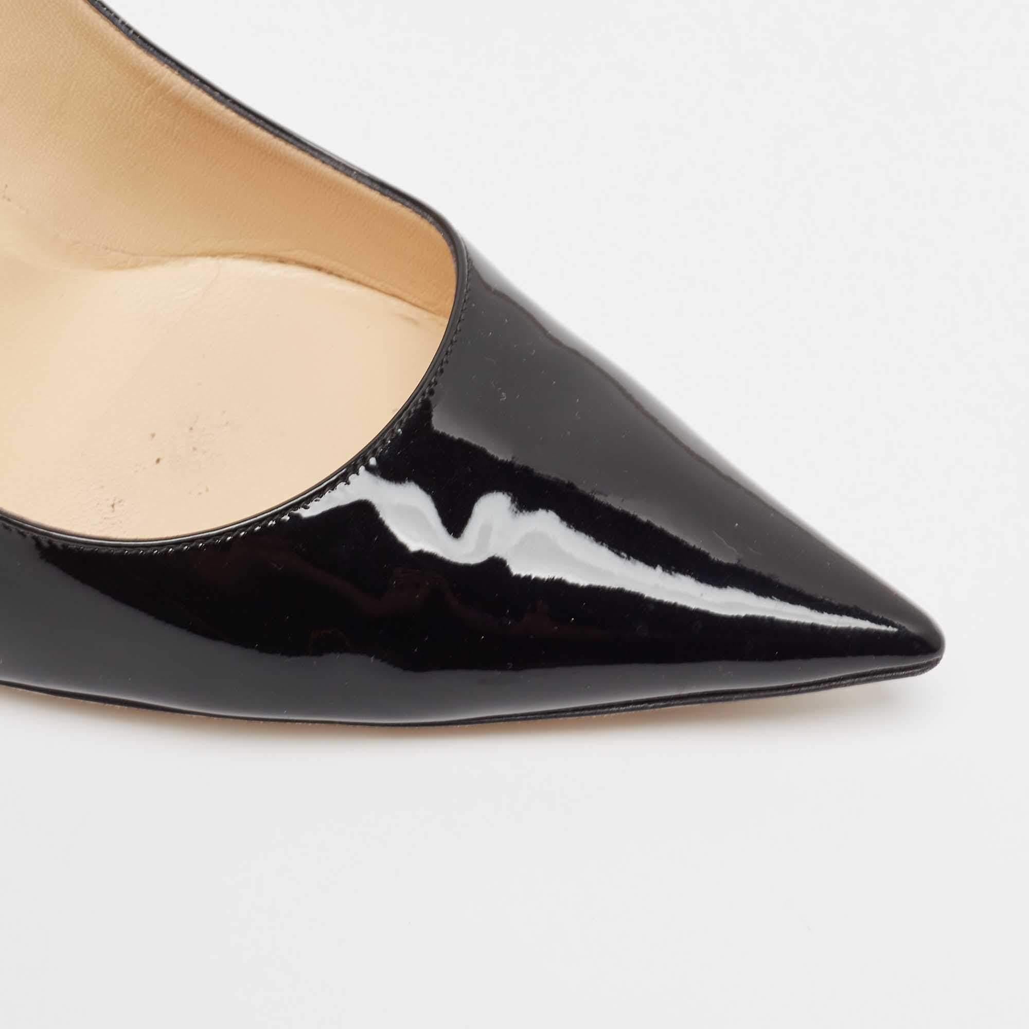 Jimmy Choo Black Patent Leather Abel Pumps Size 40.5 4