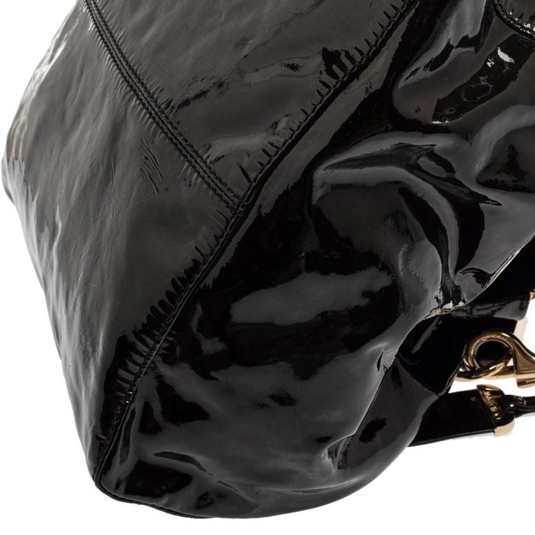 Jimmy Choo Black Patent Leather Lohla Jayne Tote at 1stDibs jimmy
