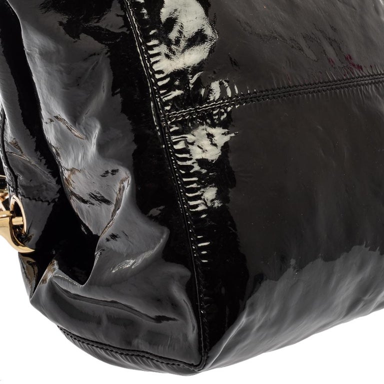 Jimmy Choo Black Patent Leather Lohla Jayne Tote at 1stDibs jimmy
