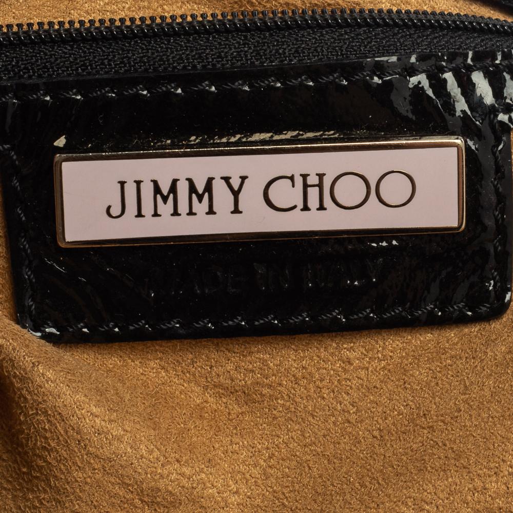 Jimmy Choo Black Patent Leather Lohla Jayne Tote 1