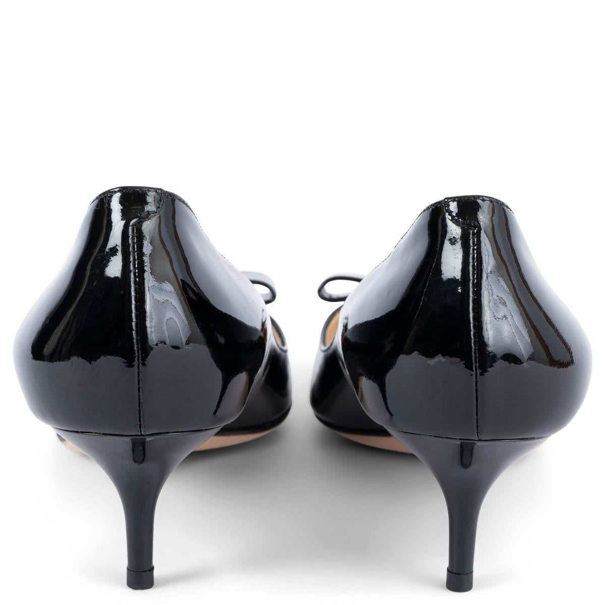 JIMMY CHOO black patent leather MANEEHA Pumps Shoes 36.5 For Sale 1
