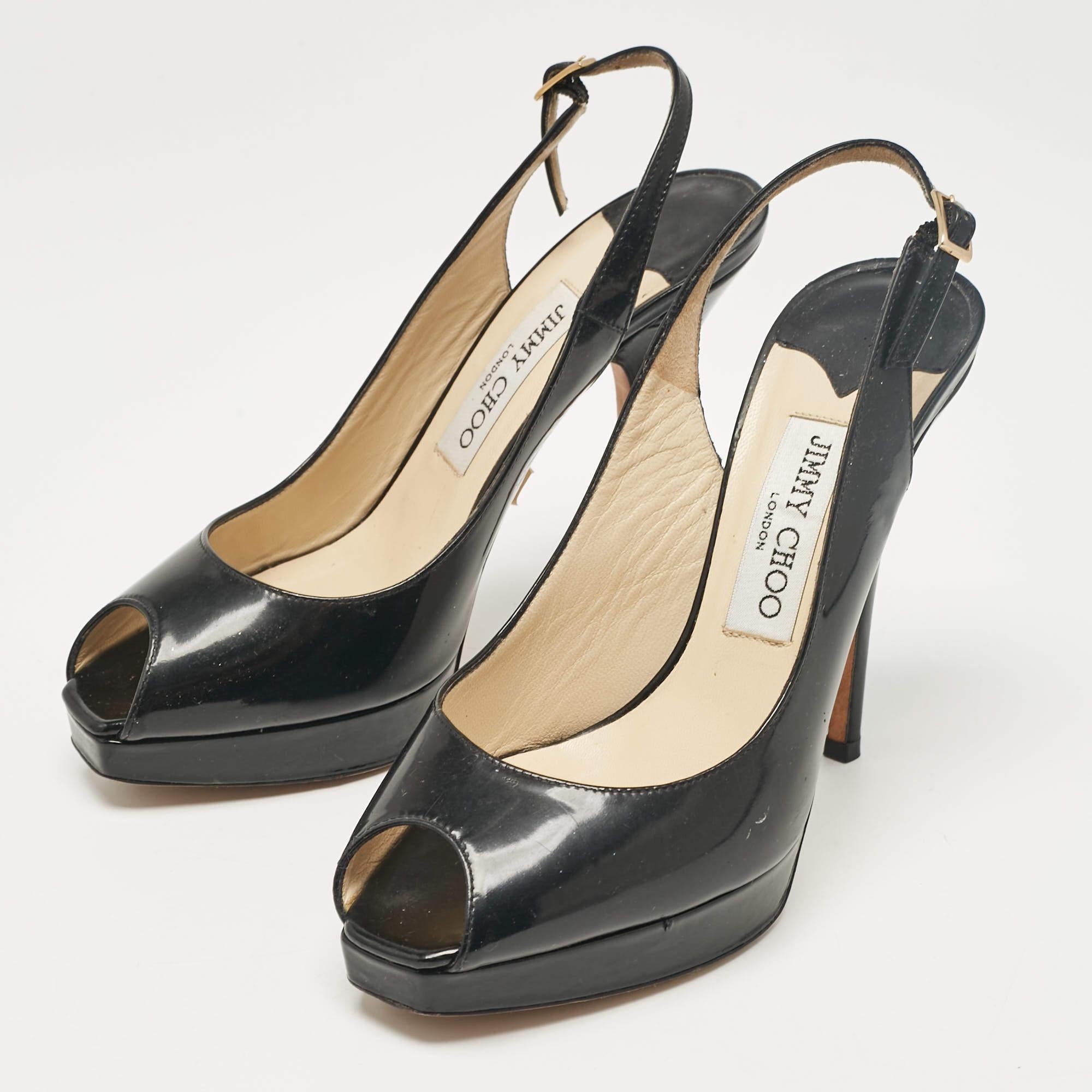 Make a chic style statement with these designer pumps. They showcase sturdy heels and durable soles perfect for your fashionable outings